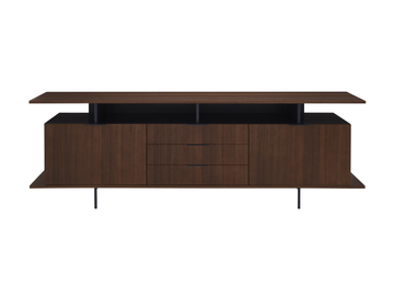 ALANDO - Walnut sideboard with flap doors by Ligne Roset - view 3